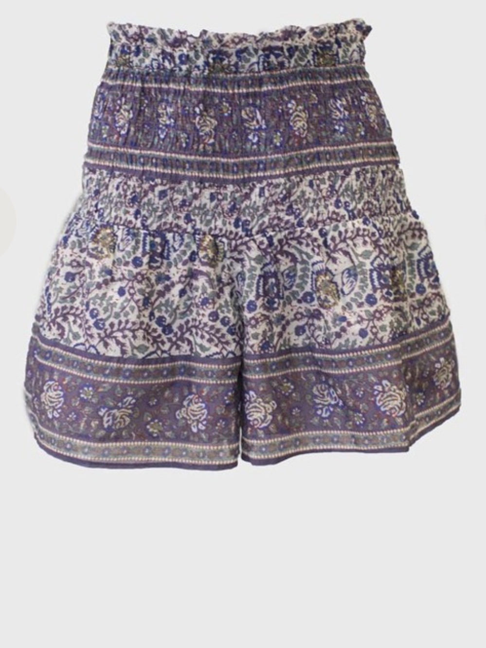 Sea New York Rosita Border Smocked Short Purple XS